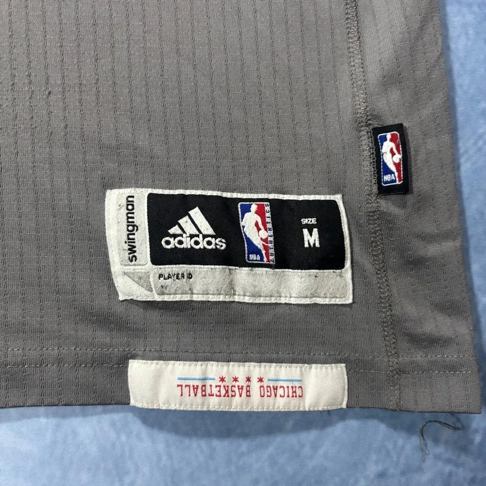 Adidas Chicago Bulls grey NBA jersey